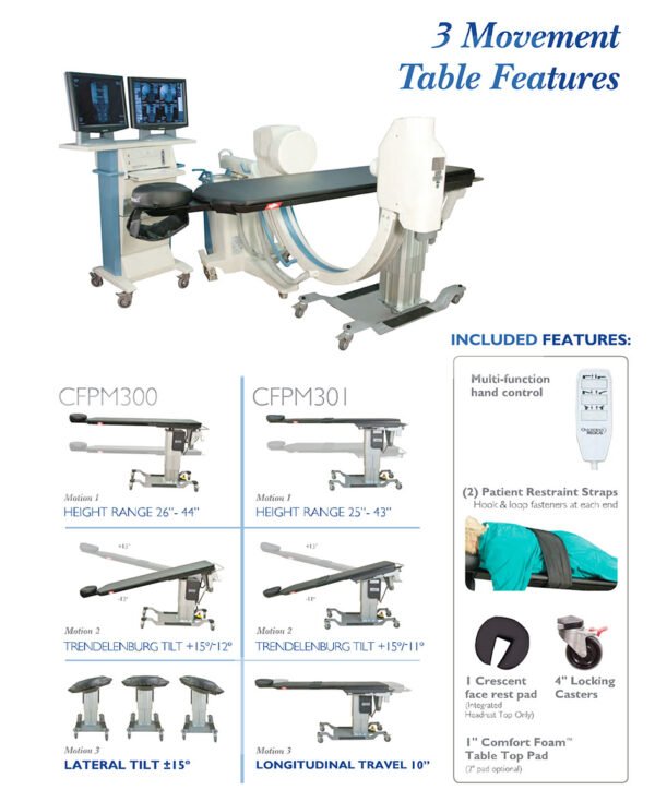 Arrow Life Medical Solution - CFPM300 & CFPM30 Tables